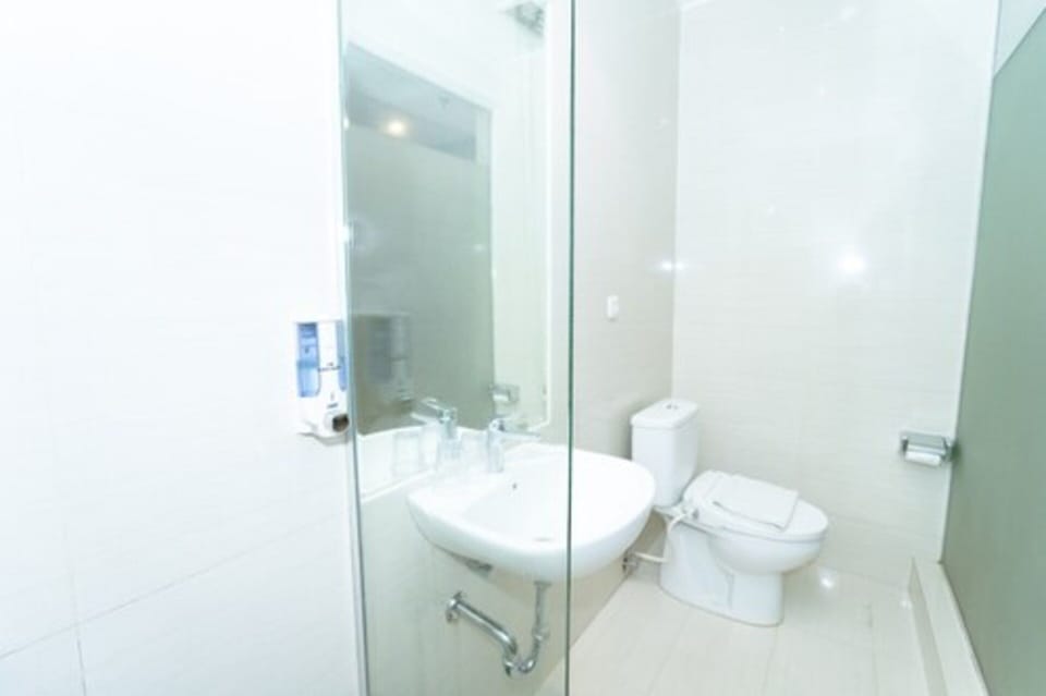 Shower, free toiletries, hair dryer (on request), slippers