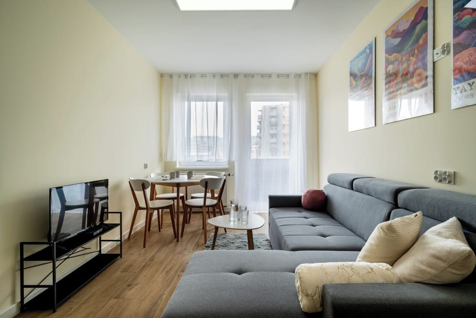 Apartment, Balcony | Living area | Flat-screen TV