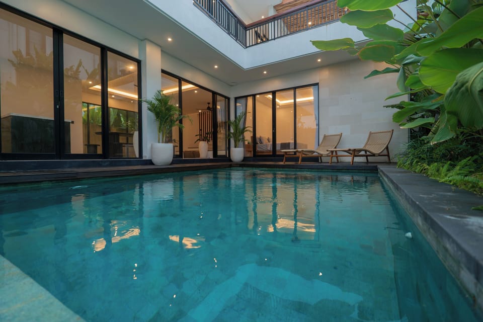 Family Double Room, 2 Bedrooms, Balcony, Pool View | Desk, laptop workspace, free WiFi