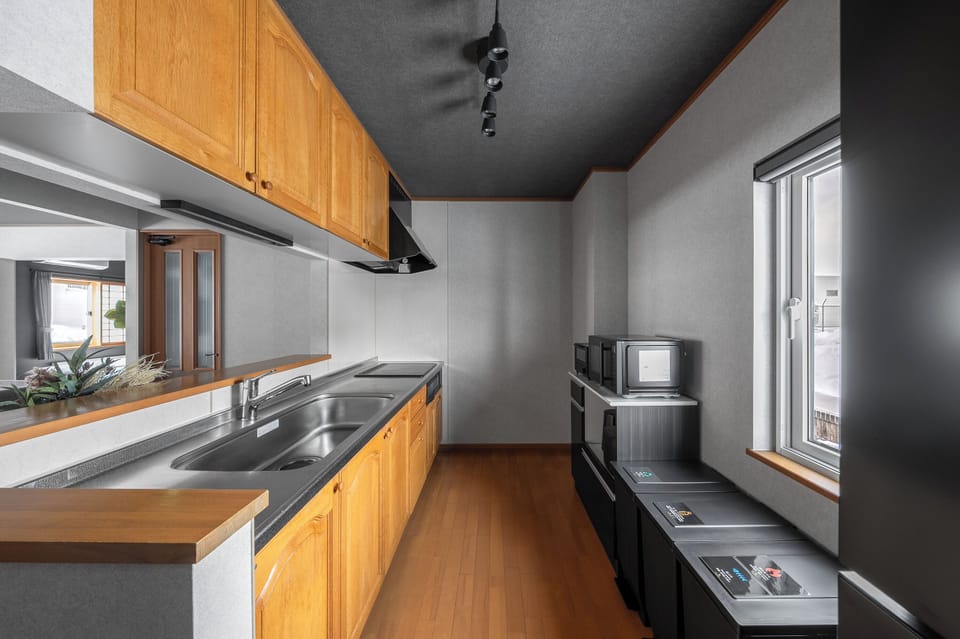 Apartment | Private kitchen | Fridge, microwave, stovetop, toaster