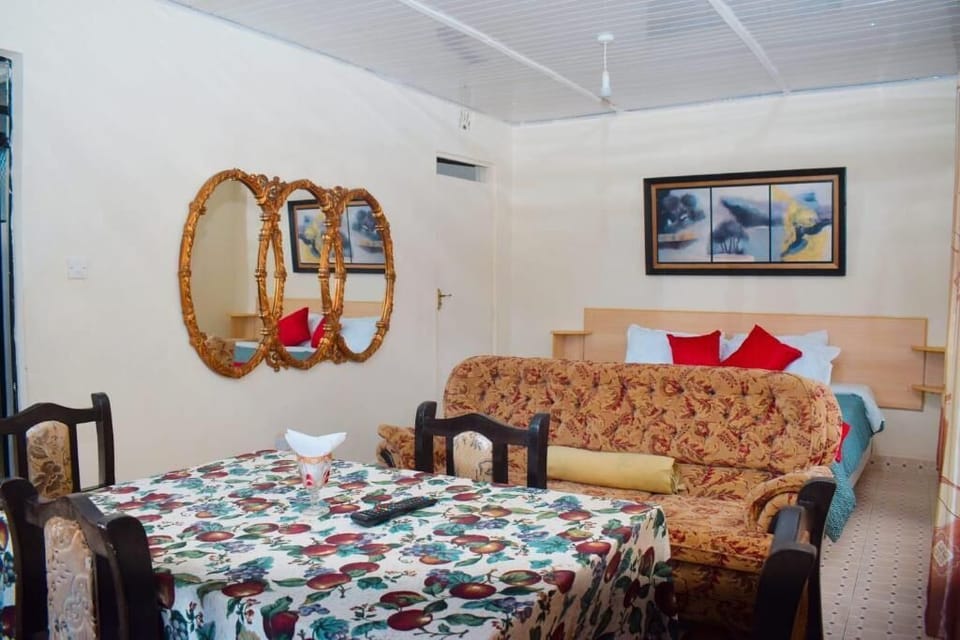 Family Apartment | Living area | 32-inch Smart TV with digital channels