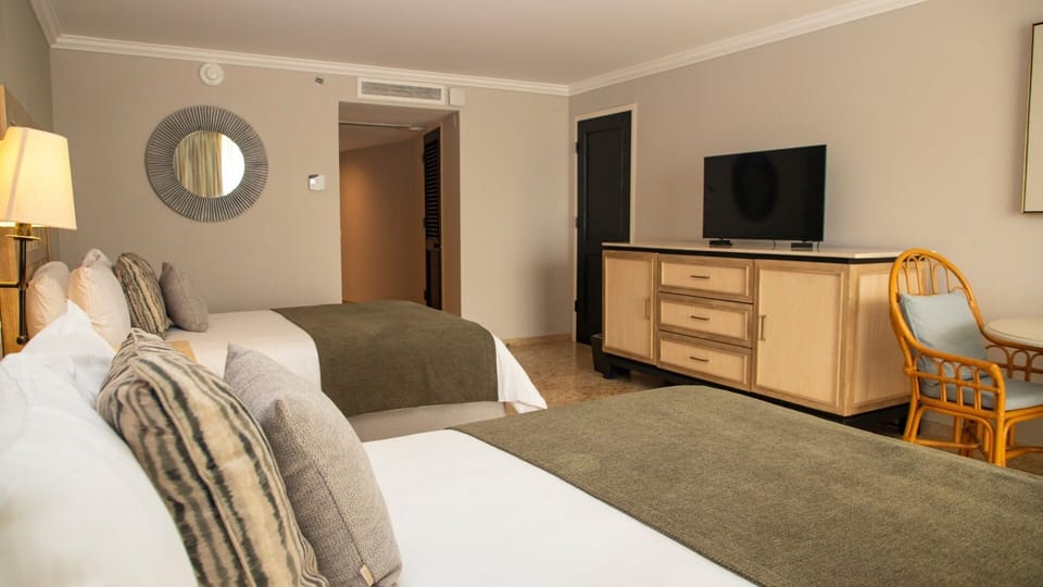 Deluxe Ocean View Double All Inclusive | In-room safe, laptop workspace, blackout drapes, iron/ironing board