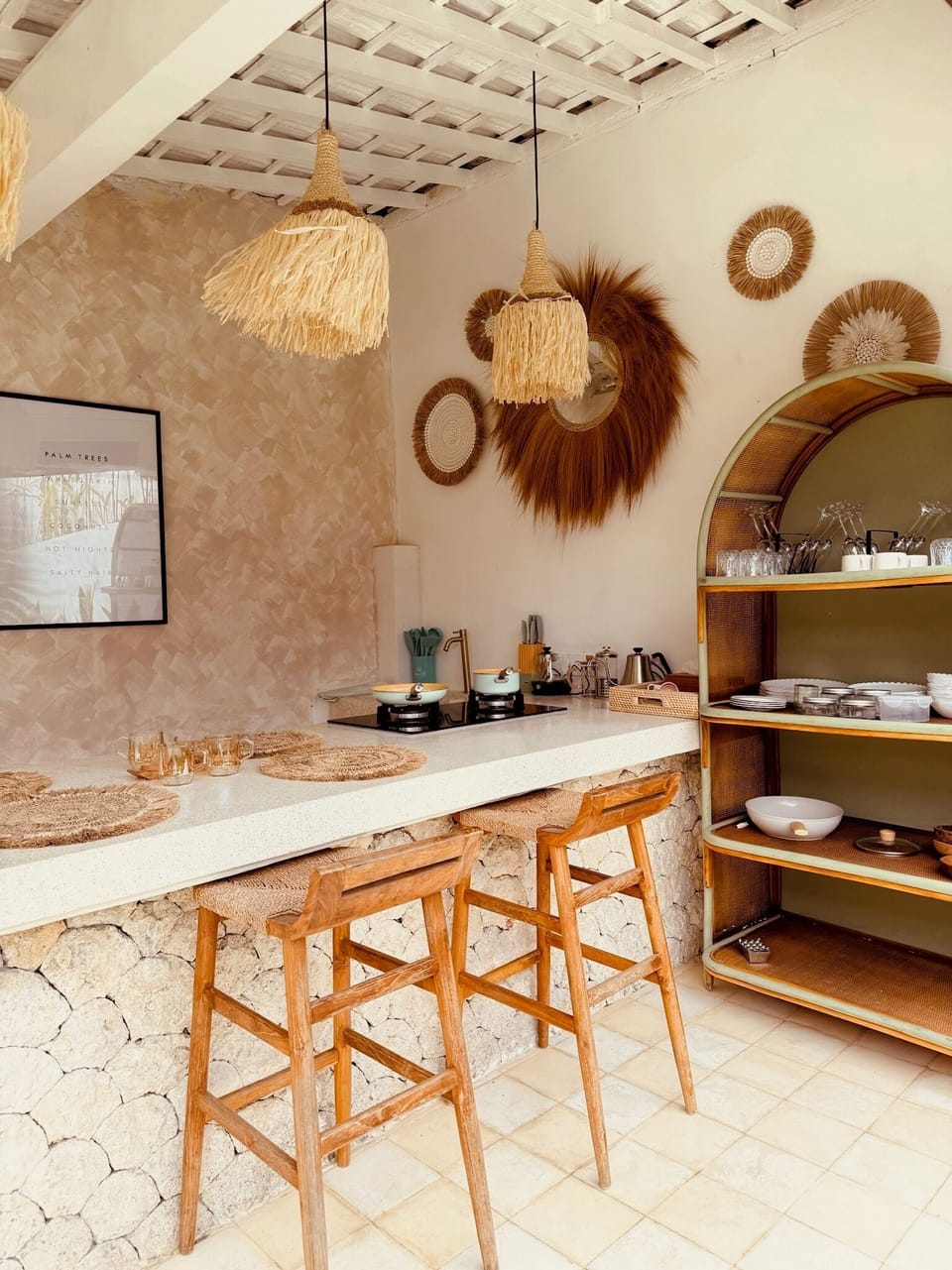 Villa, 4 Bedrooms, Private Pool | Private kitchen | Coffee/tea maker, freezer, dining tables