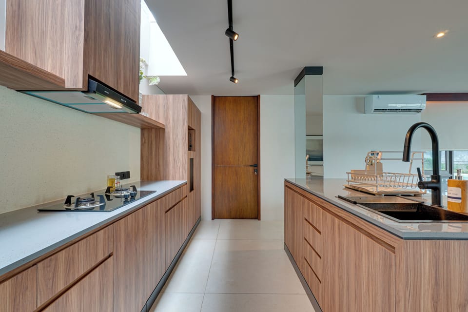Villa, Balcony, Pool View | Private kitchen | Electric kettle