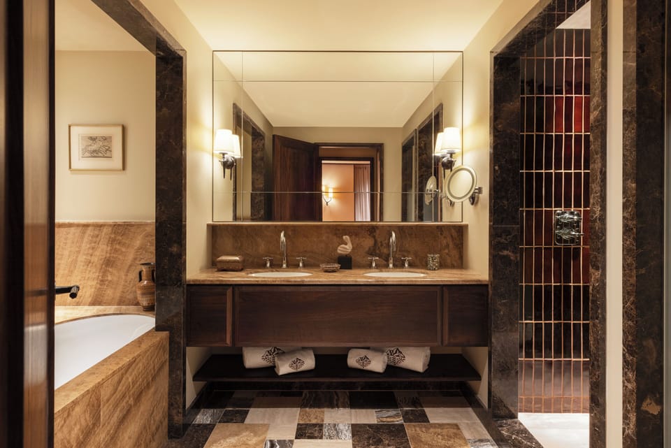 Eco-friendly toiletries, hair dryer, bathrobes, slippers