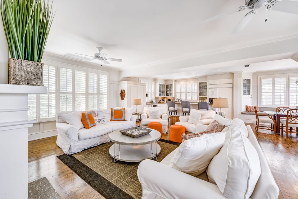 House, Multiple Beds, Pool Access, Beach View (Camellia Villa) | Living area