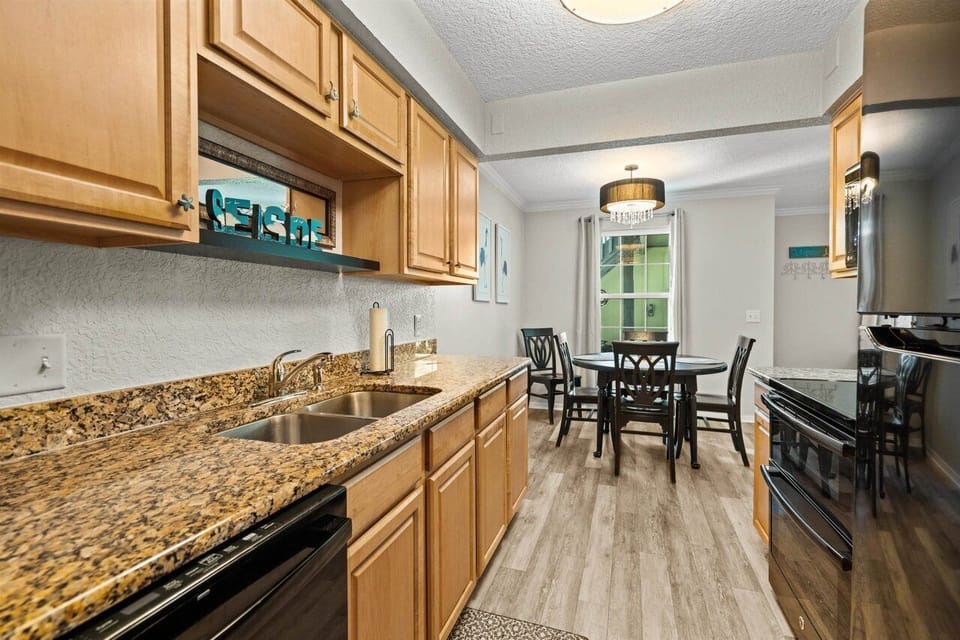 Condo, Multiple Beds, Patio, Pool View (Clipper Cabana Beachwalk Condo) | Private kitchen