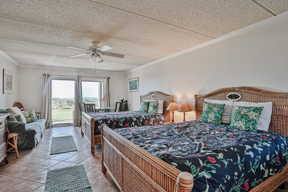 House, Multiple Beds, Patio, Ocean View (Four Winds Oceanfront Condo) | 3 bedrooms, individually decorated, individually furnished, bed sheets