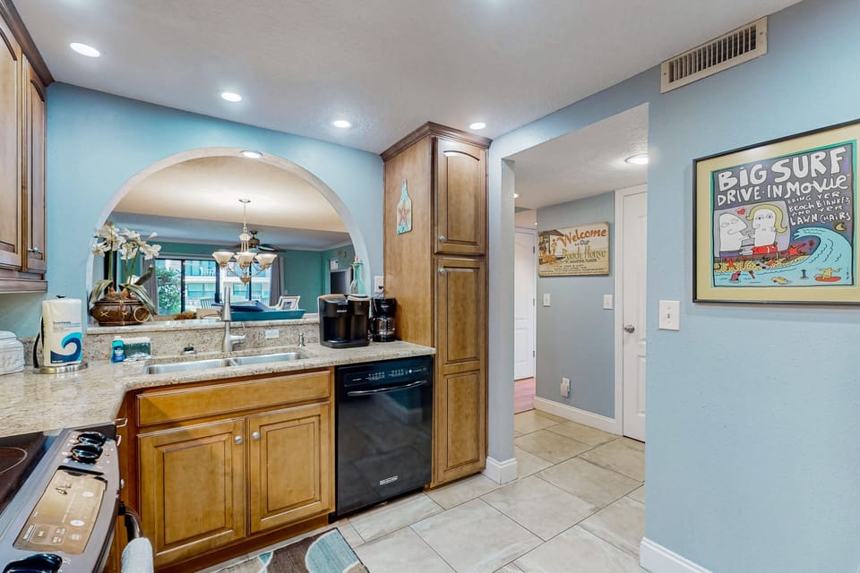 Condo, Multiple Beds, Pool Access, Pool View (Sea Fair Condo Unit 12128) | Private kitchen