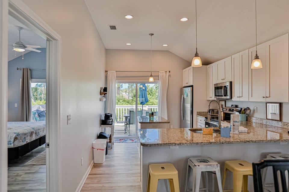 House, Multiple Beds, Pool Access, Pool View (Dancing Dolphins and Tranquil Turtles) | Private kitchen