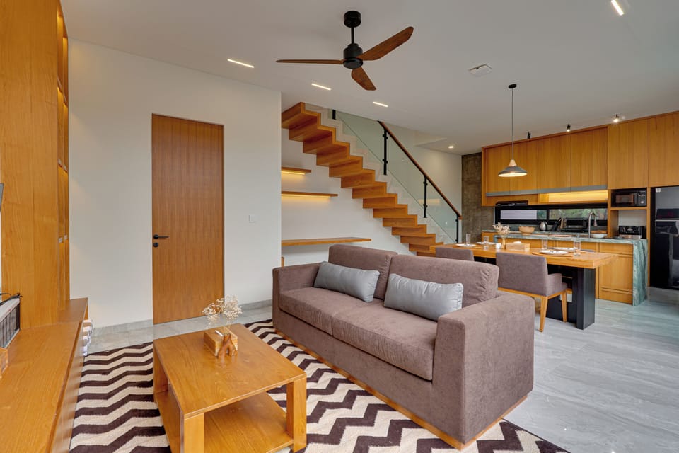Villa, Pool View | Living area | Flat-screen TV