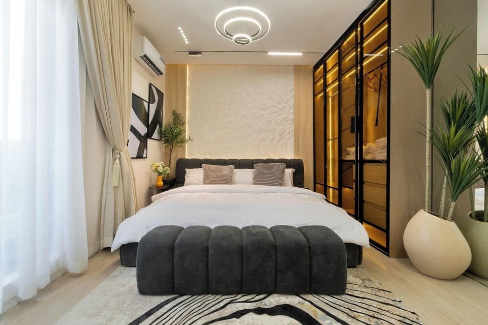 Standard Apartment, Beach View | In-room safe, desk, laptop workspace, blackout drapes