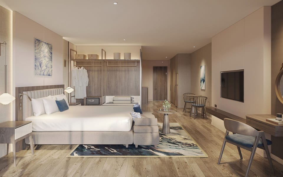 Premium bedding, pillowtop beds, in-room safe, desk