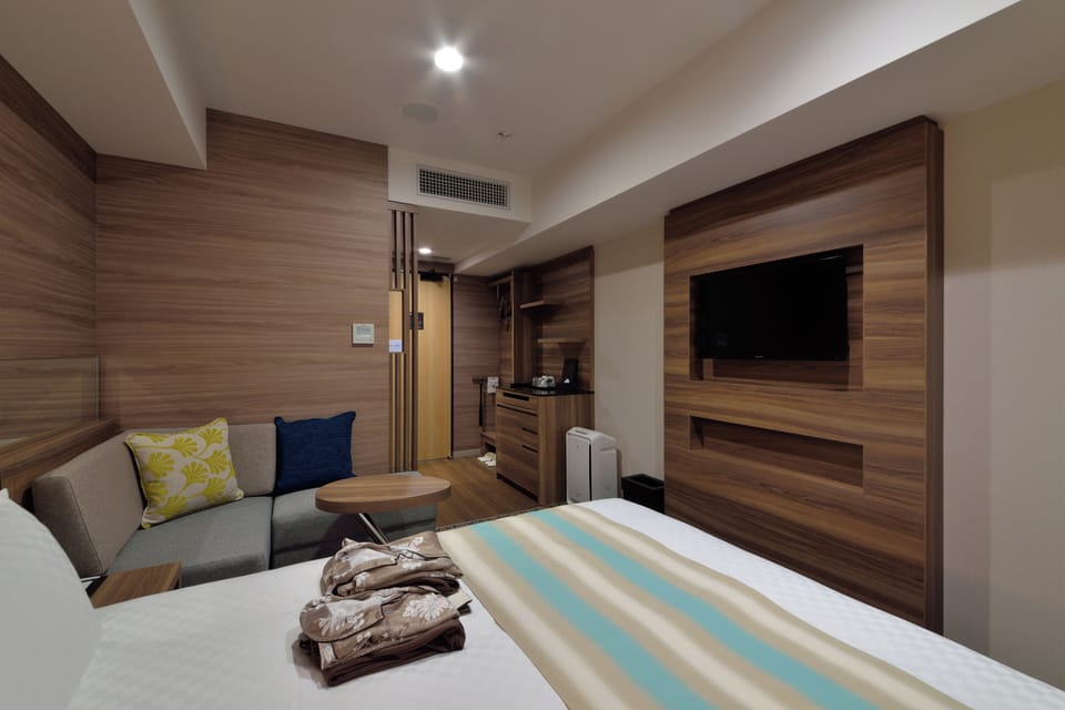 Blackout drapes, iron/ironing board (on request), WiFi (free)
