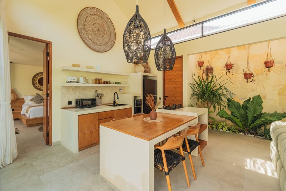 Deluxe Villa, 2 Bedrooms, Private Pool, Pool View | Private kitchen | Fridge, microwave, stovetop, coffee/tea maker