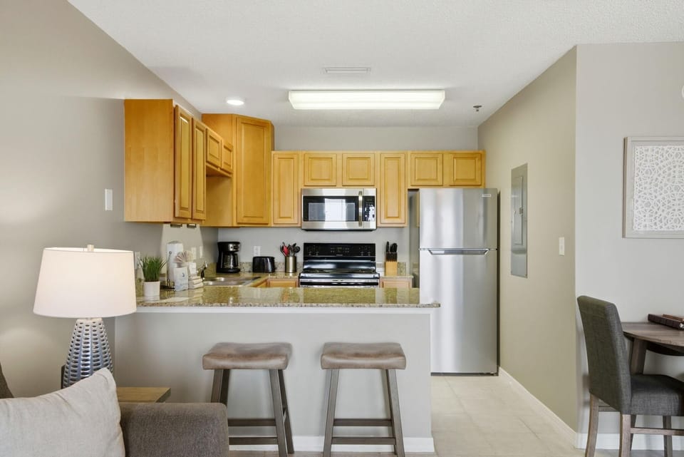 Condo, 1 Queen Bed with Sofa bed (Grand Caribbean West 310) | Private kitchen | Oven, toaster