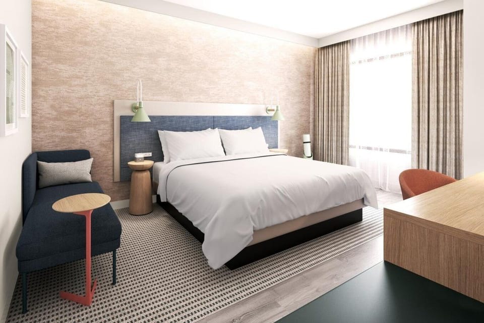 In-room safe, desk, laptop workspace, blackout drapes
