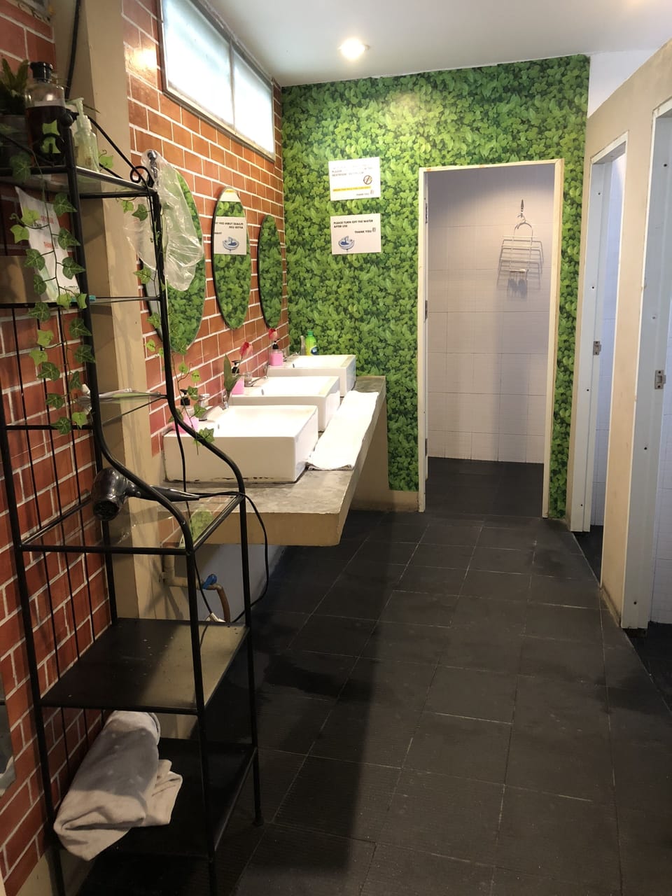 Shower, free toiletries, towels
