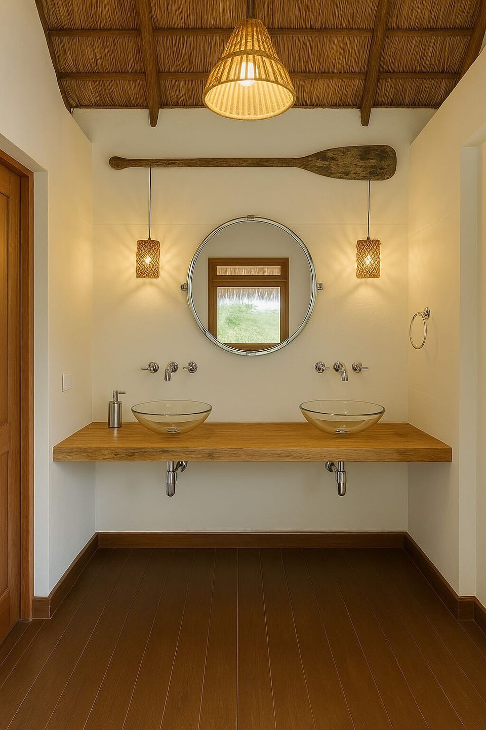 Shower, rainfall showerhead, free toiletries, towels