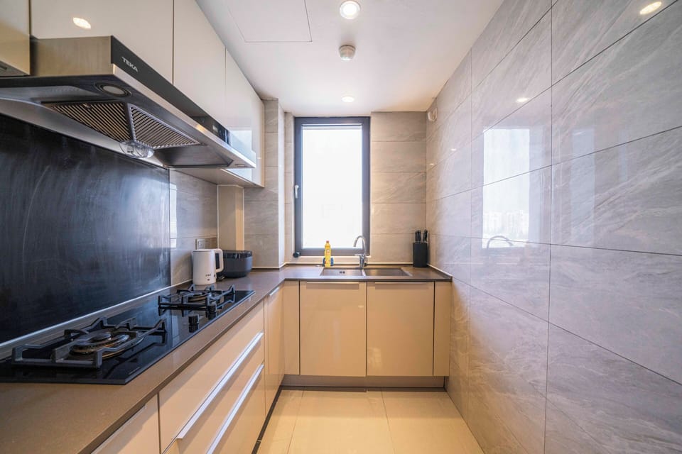 Superior Apartment, 3 Bedrooms, Balcony, City View | Private kitchen | Fridge, microwave, stovetop, cookware/dishes/utensils