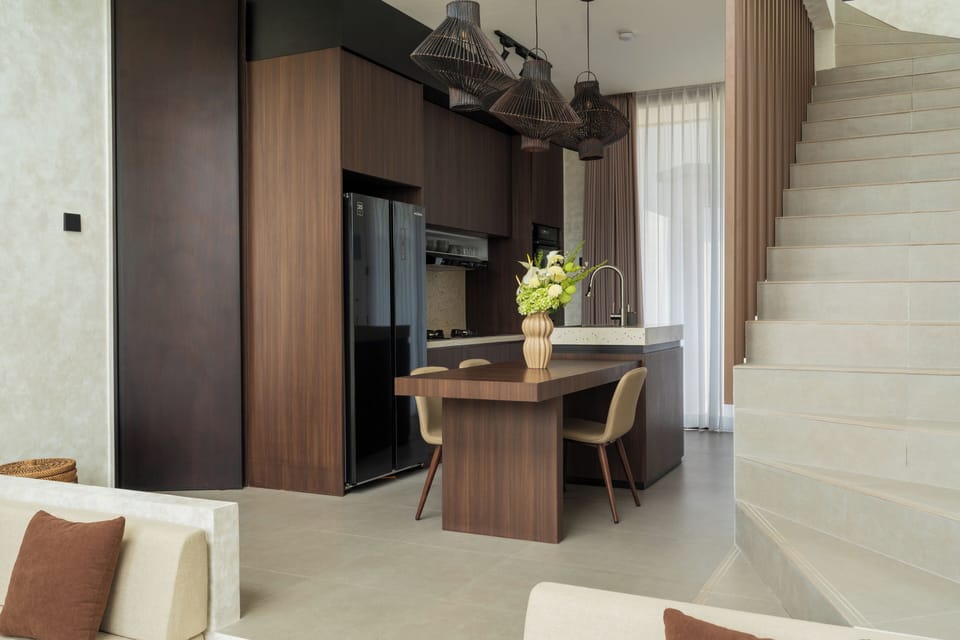 Deluxe Villa, 2 Bedrooms, Private Pool, Pool View | Living area | 32-inch Smart TV with digital channels