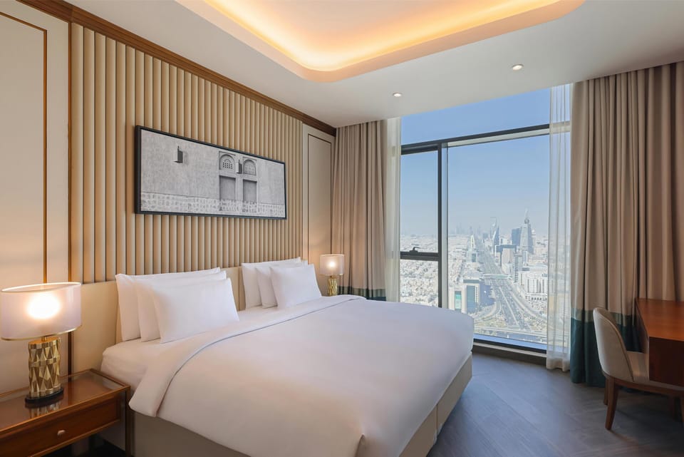Premium bedding, minibar, in-room safe, soundproofing