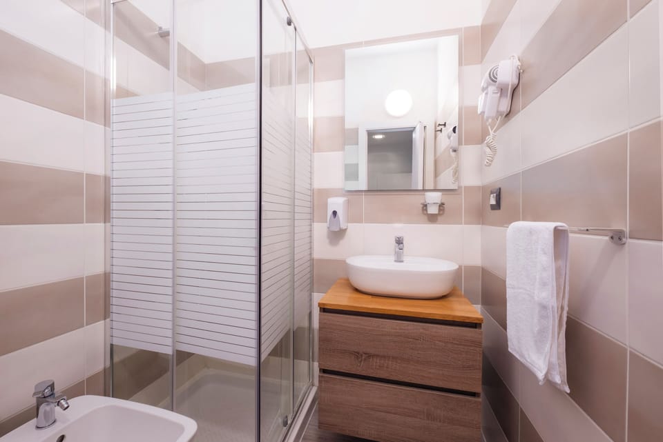 Deluxe Double Room | Bathroom | Shower, free toiletries, hair dryer, towels