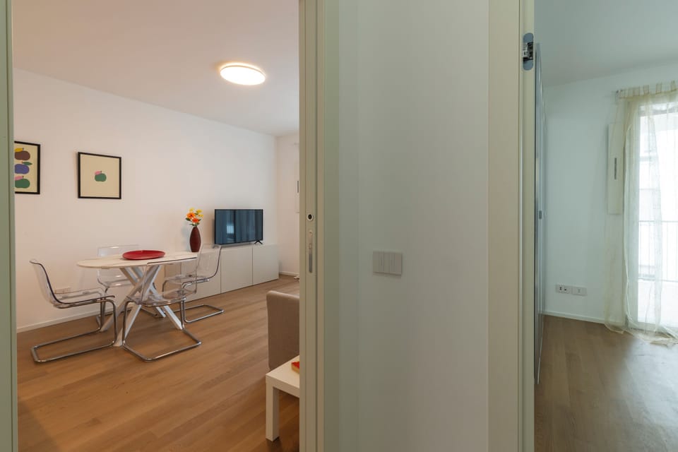 Deluxe Apartment | Living area | 43-inch Smart TV with digital channels