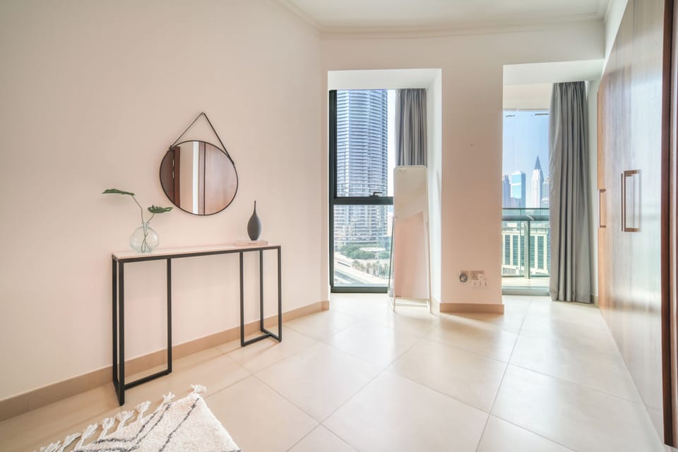 Deluxe Apartment, 2 Bedrooms, Balcony, City View | Desk, laptop workspace, iron/ironing board, free WiFi