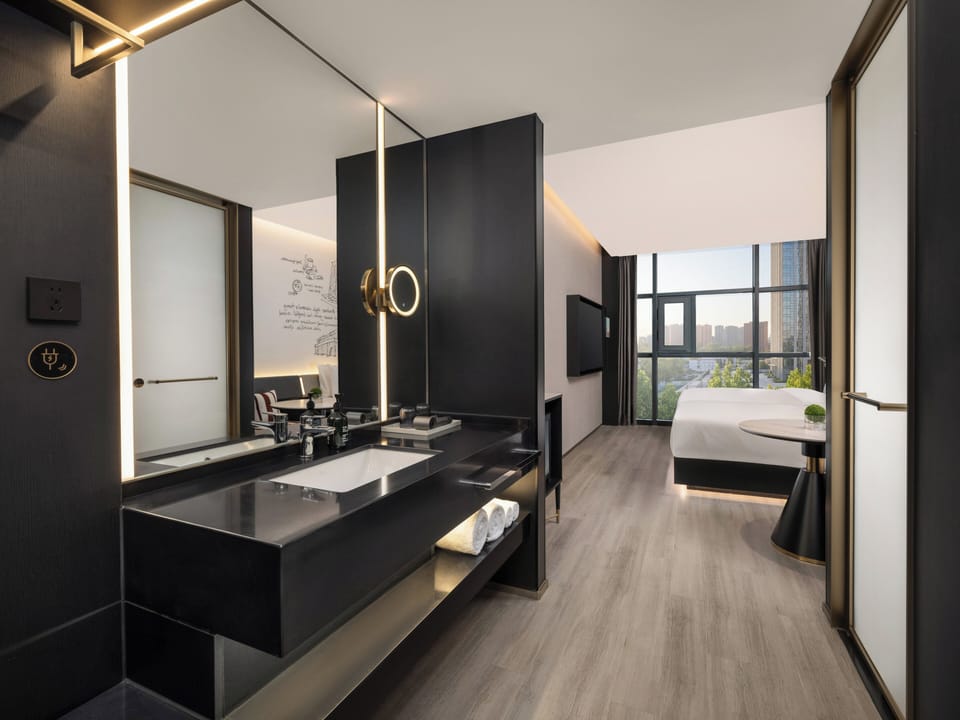 2 Double Standard Stocked Minibar Included | Premium bedding, down comforters, minibar, desk