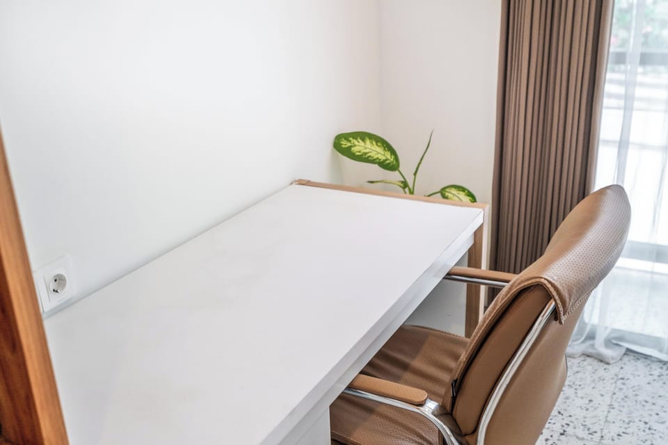 Villa, 2 Bedrooms, Private Pool | In-room safe, desk, laptop workspace, blackout drapes