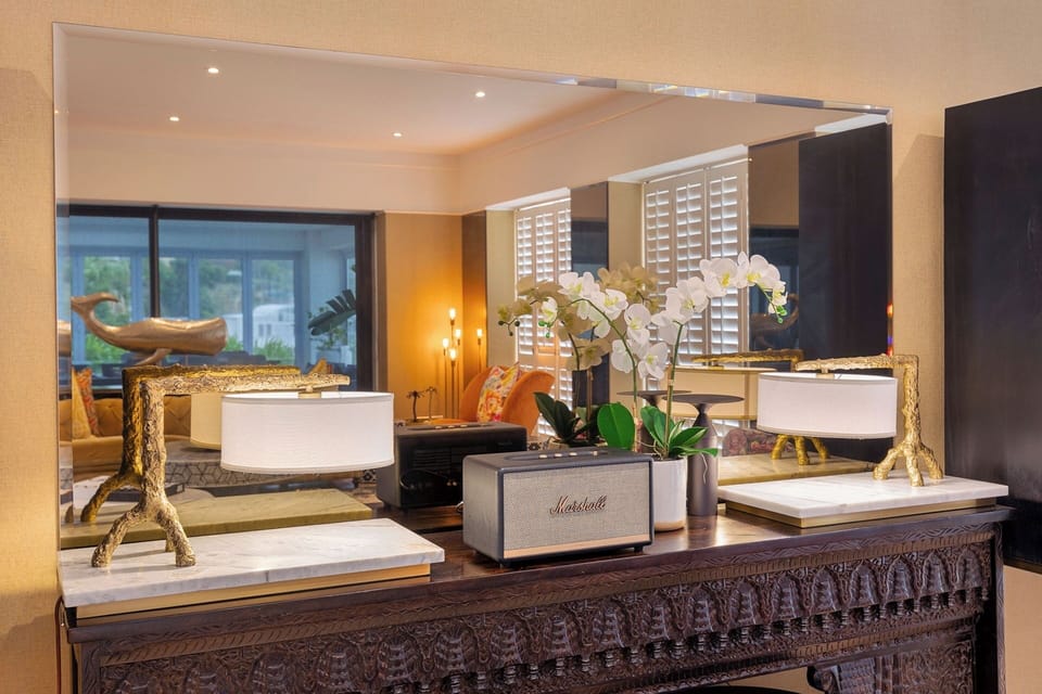 Luxury Villa, Private Pool, Sea View | Living area | Flat-screen TV