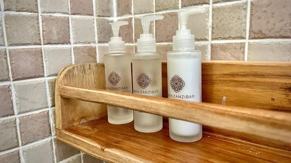 Bathroom amenities | Bathrobes, slippers, towels, soap