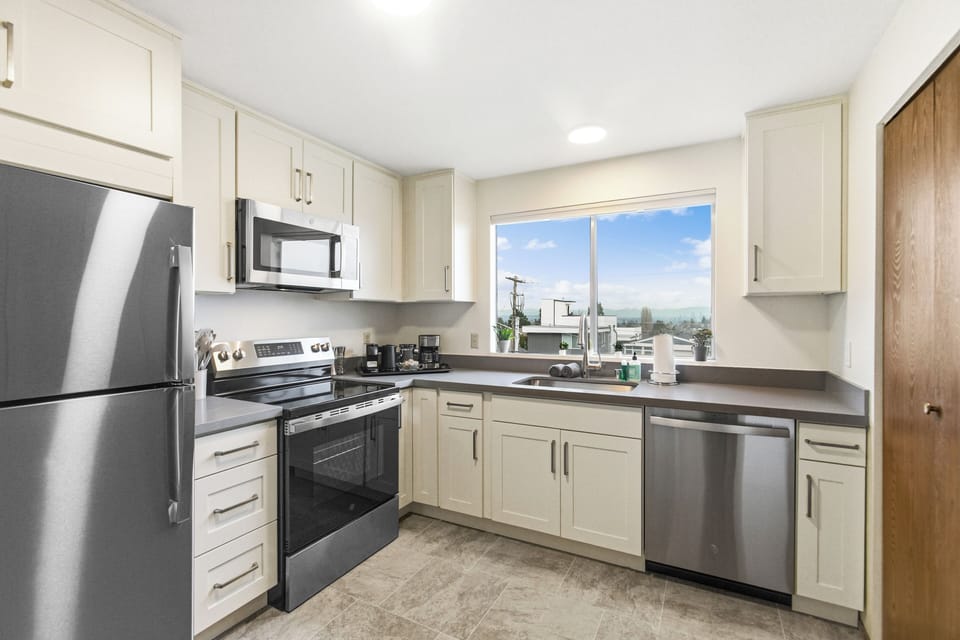 Comfort Double Room | Private kitchen | Fridge, microwave, oven, stovetop