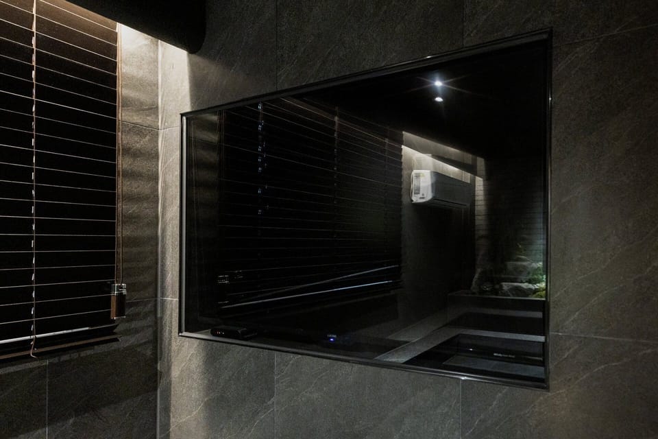 CAVERN | Bathroom | Hair dryer, bathrobes, slippers, bidet