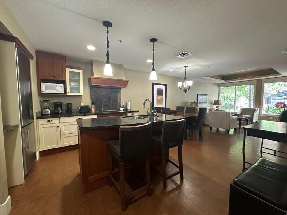 Family Condo, Balcony, Courtyard View | Private kitchen | Coffee/tea maker, electric kettle, toaster, mixer