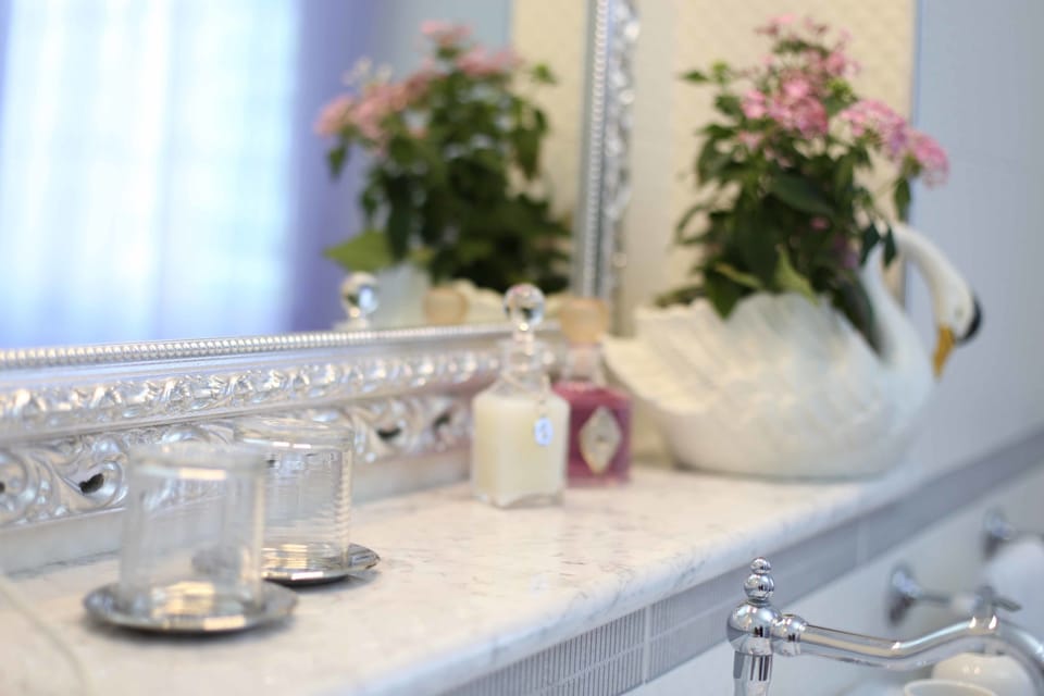 Deluxe Suite, 1 King Bed, Ensuite, Pool View | Bathroom amenities | Shower, free toiletries, hair dryer, towels