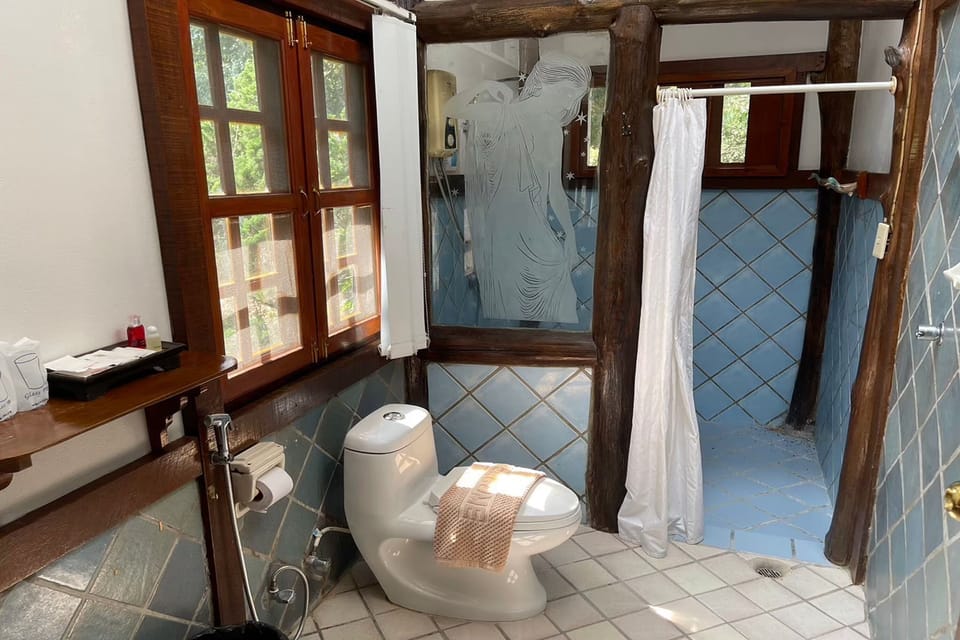 Standard Twin Room | Bathroom | Shower, free toiletries, hair dryer, slippers