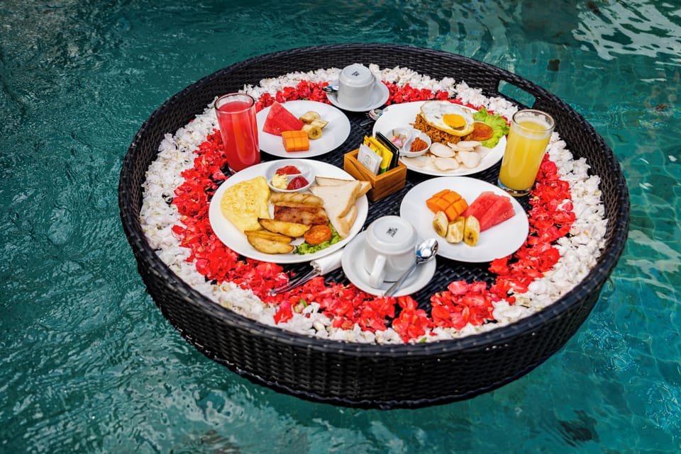Luxury Suite, 1 King Bed, Private Pool, Garden View | Breakfast meal | Free daily continental breakfast