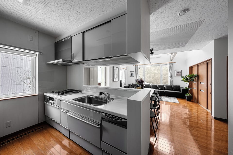 Apartment | Private kitchen | Fridge, microwave, stovetop, rice cooker