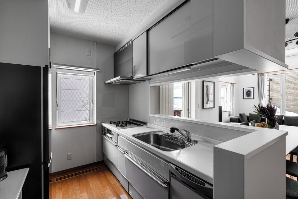 Apartment | Private kitchen | Fridge, microwave, stovetop, rice cooker