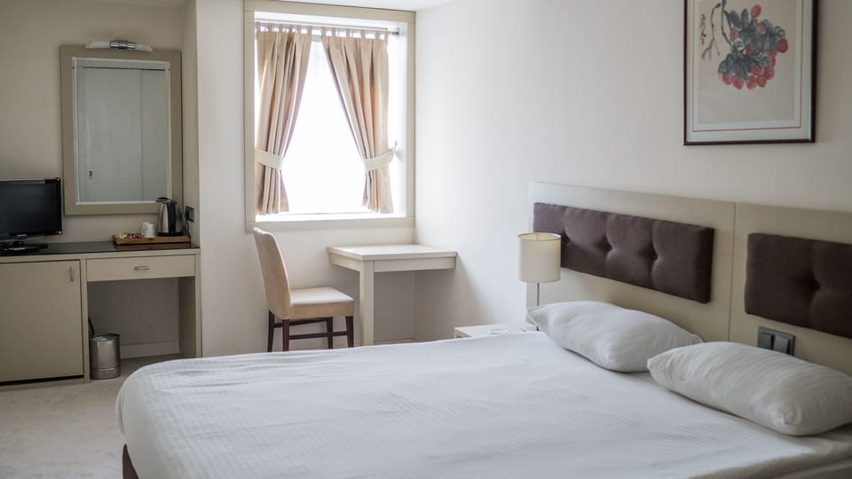Premium bedding, minibar, laptop workspace, free WiFi