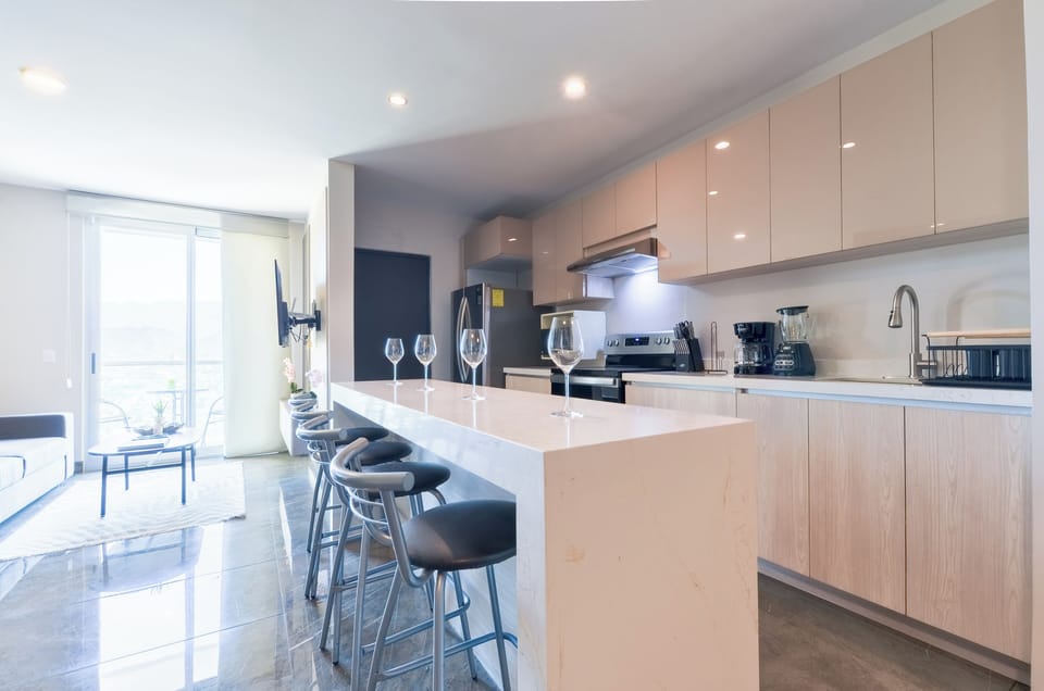 Grand Suite, Balcony, Mountain View | Private kitchen | Griddle, cleaning supplies