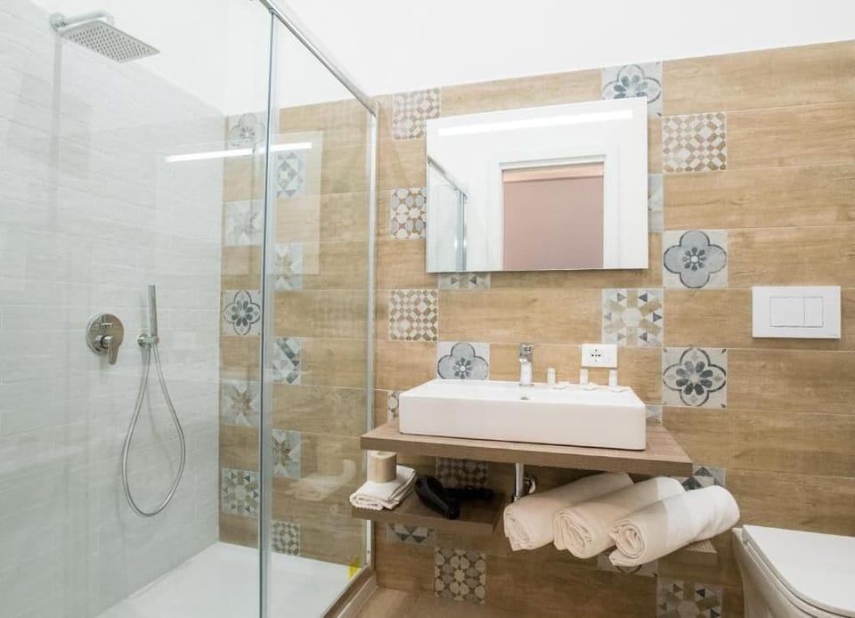 Free toiletries, hair dryer, bathrobes, bidet