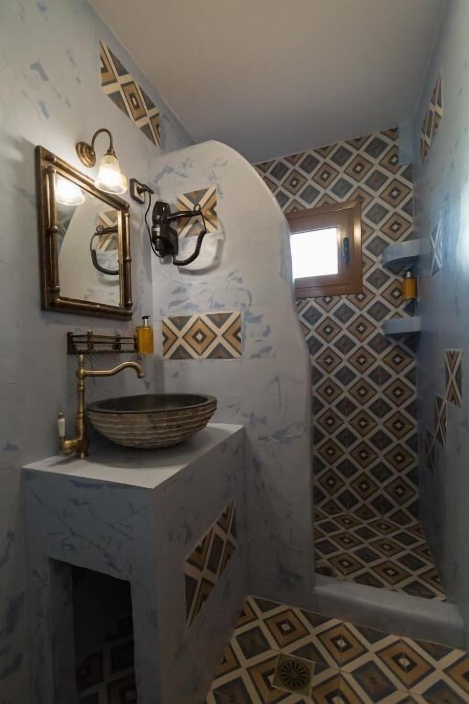 Double Room, Balcony, Mountain and Sea View | Bathroom | Shower, rainfall showerhead, hair dryer, slippers