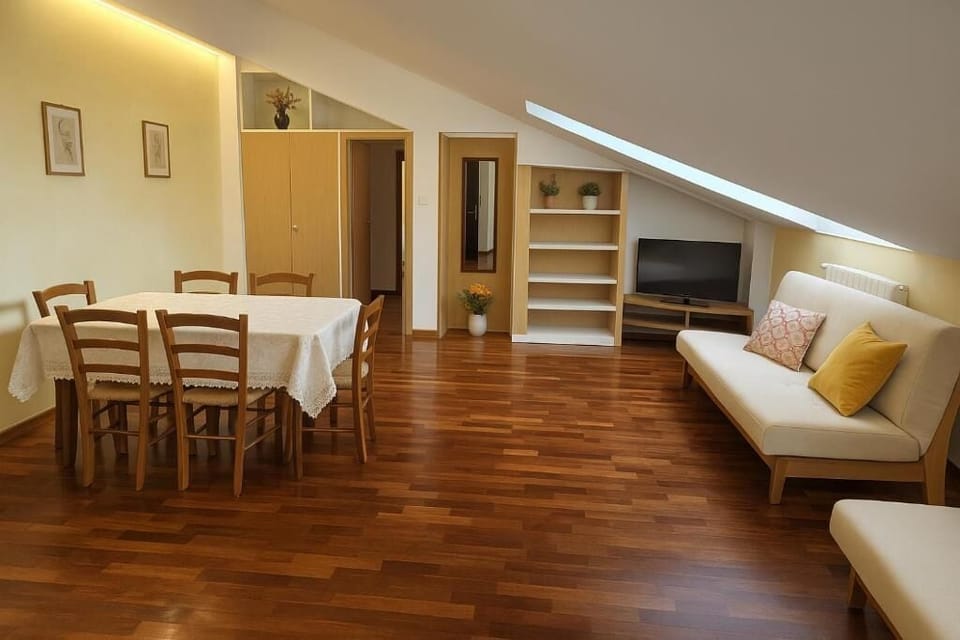 Comfort Apartment, City View | Living area | TV