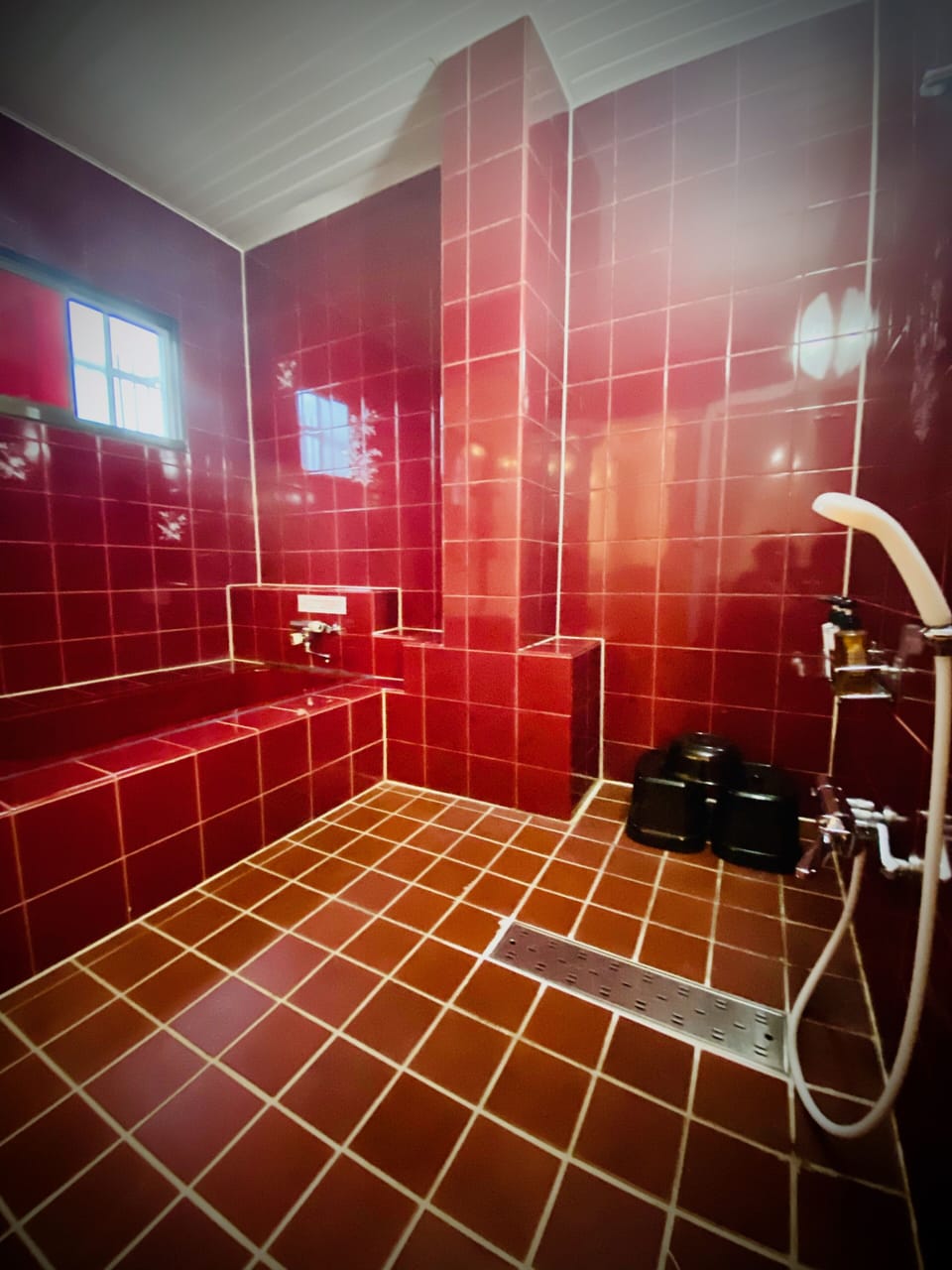 Deluxe Double Room E (includes air purifier) | Bathroom | Separate tub and shower, rainfall showerhead, free toiletries