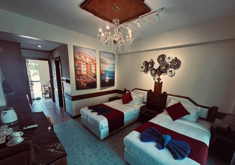Superior Twin Room, Balcony, Garden View | Desk, laptop workspace, free WiFi