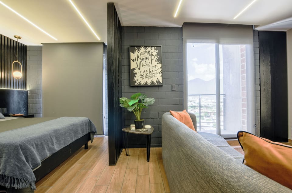 City Studio, Balcony, City View | Living area | 60-inch Smart TV with digital channels, streaming services