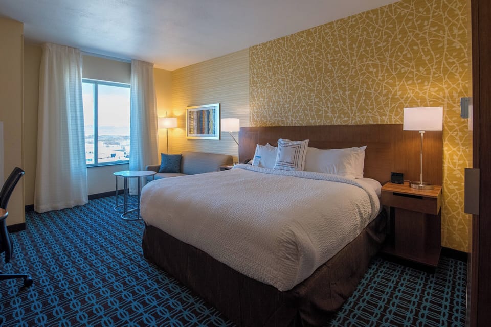 Room, 1 King Bed with Sofa bed | Premium bedding, desk, laptop workspace, blackout drapes